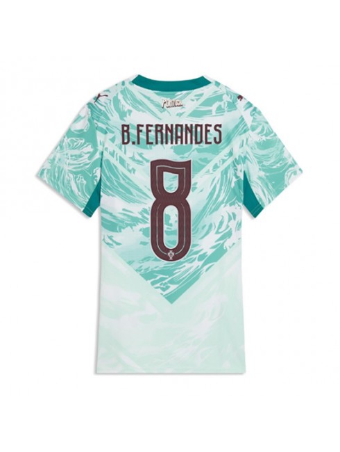 Portugal Bruno Fernandes #8 Auswärtstrikot für Frauen WM 2026 Kurzarm Portugal Bruno Fernandes #8 Auswärtstrikot für Frauen WM 2026 Kurzarm